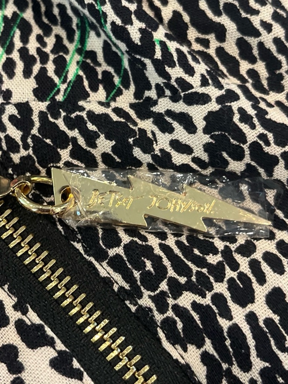 Betsey Johnson Tan Leopard Xena Halter Mini Dress - Picture 5 of 8